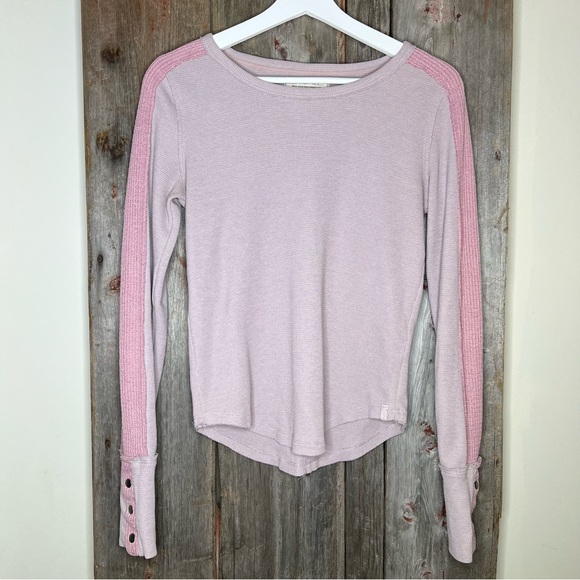 Free People We the Free Tasha Long Sleeve Thermal Top in Daytime Fireworks Small - Picture 14 of 14